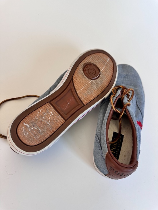 Polo Ralph Lauren \'Vaughn\' Low Top Shoes Chambray Leather Men\'s Size 8.5 main image 6